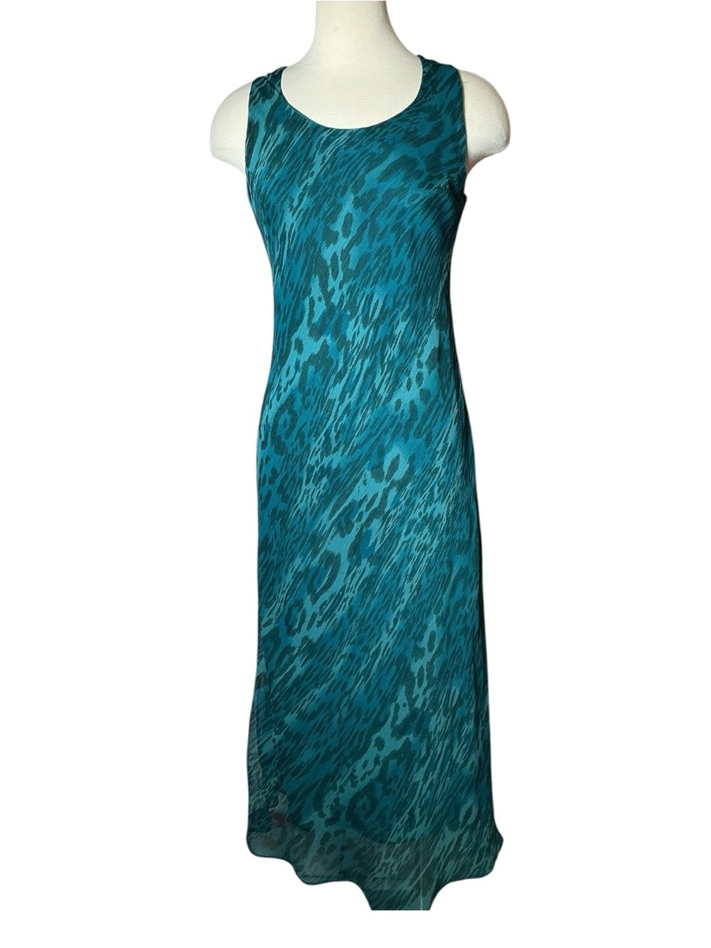 Vintage Y2K Studio I Jaguar Print Sleeveless Maxi Dress